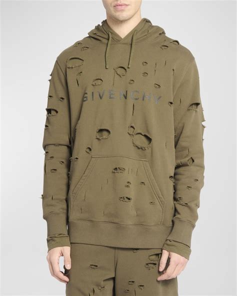 givenchy destroyed hoodie fake|givenchy men's destroyed hoodie.